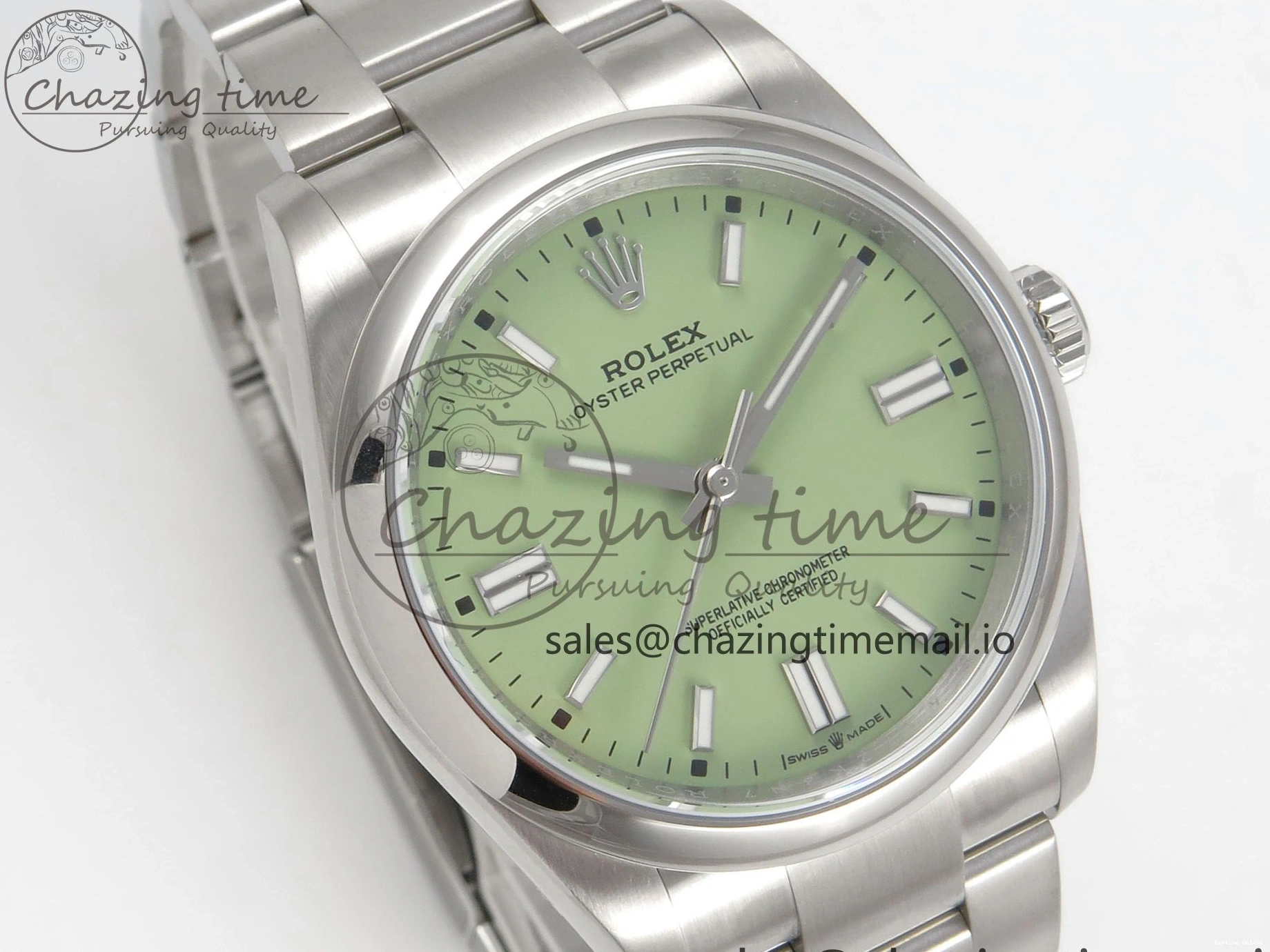 0505 2025 Oyster Perpetual 126000 36mm KRF 1:1 Best Edition 904L Steel Pistachio Green Dial VR WrinkleFree 127
